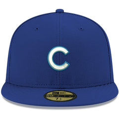 Chicago Cubs New Era White Logo 59FIFTY Fitted Hat - Royal - New Era on Sale