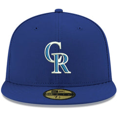 Colorado Rockies New Era White Logo 59FIFTY Fitted Hat - Royal - New Era Lifestyle