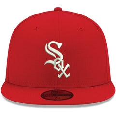 Chicago White Sox New Era White Logo 59FIFTY Fitted Hat - Red - New Era Online