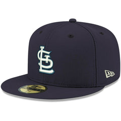 St. Louis Cardinals New Era White Logo 59FIFTY Fitted Hat - Navy - New Era on Sale
