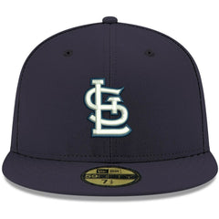 St. Louis Cardinals New Era White Logo 59FIFTY Fitted Hat - Navy - New Era on Sale