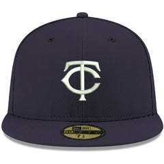 Minnesota Twins New Era White Logo 59FIFTY Fitted Hat - Navy - New Era Sale