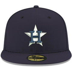 Houston Astros New Era White Logo 59FIFTY Fitted Hat - Navy - New Era Lifestyle