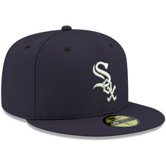 Chicago White Sox New Era White Logo 59FIFTY Fitted Hat - Navy - New Era Sale