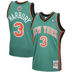 Stephon Marbury New York Knicks 2006/07 Hardwood Classics Swingman Jersey Green | Mitchell & Ness online