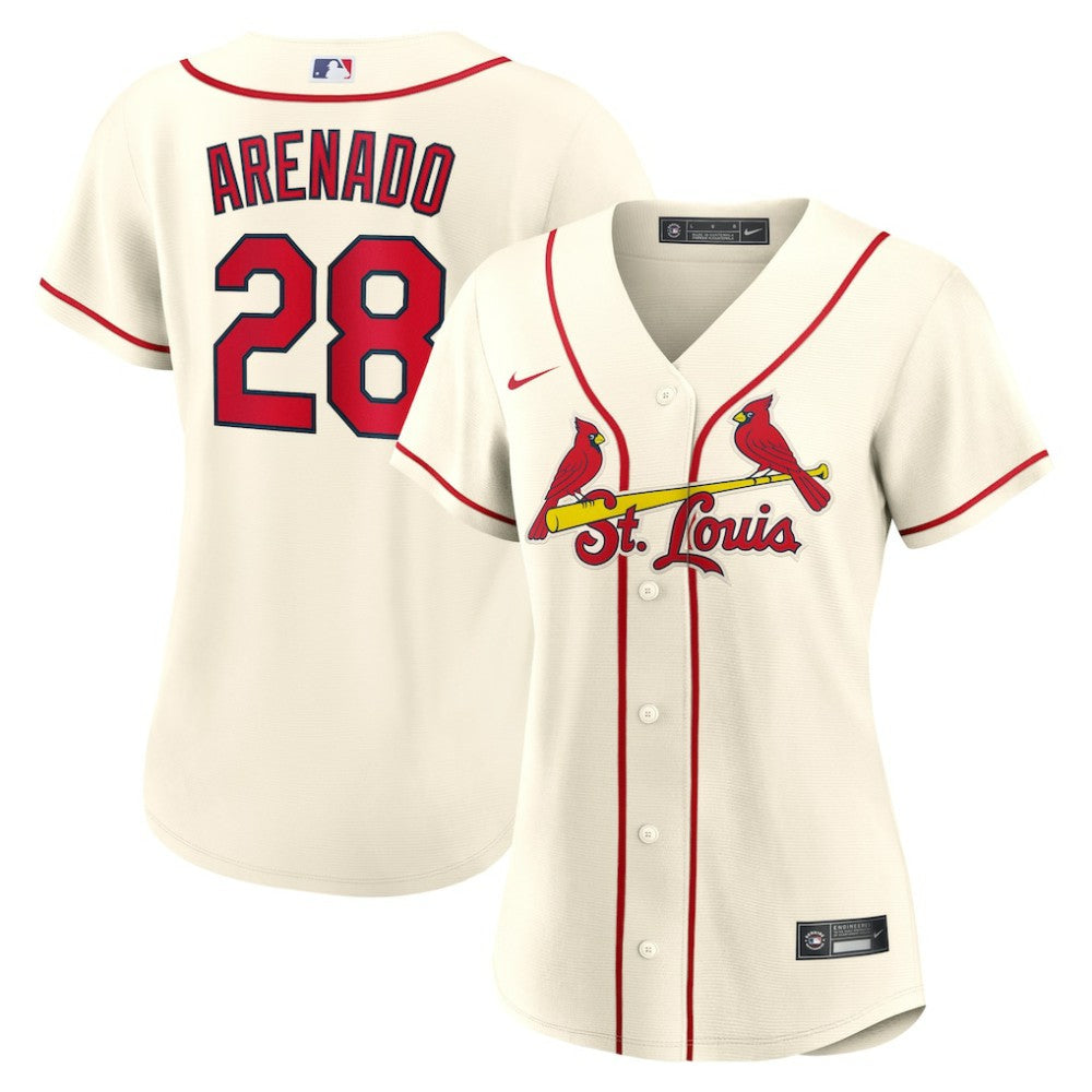 Nolan Arenado St. Louis Cardinals Nike Women's Alternate Replica Player Jersey - Cream - Nike on Sale