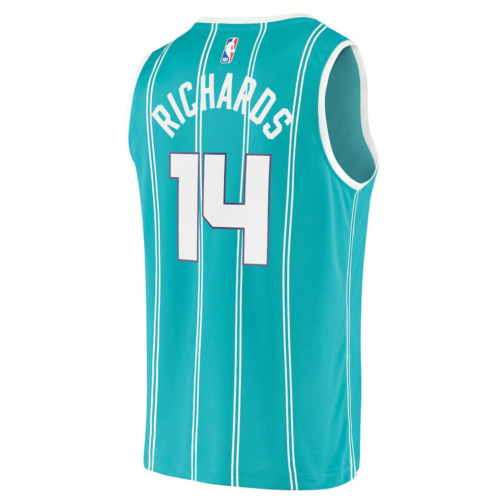 Nick Richards Charlotte Hornets Fast Break Replica Jersey Icon Edition Teal | Fanatics Near Me