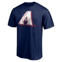 Arizona Diamondbacks Red White and Team T-Shirt - Navy - MLB Lifestyle