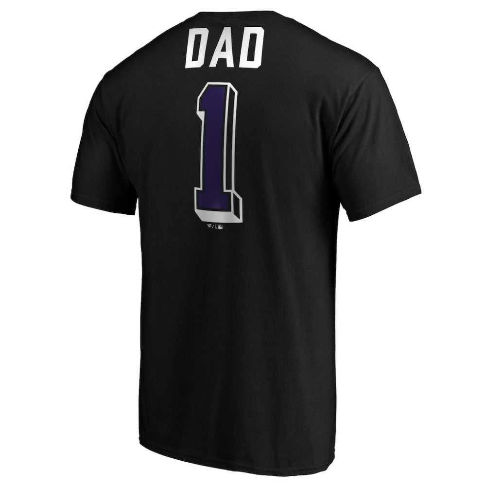 Colorado Rockies Number One Dad T-Shirt - Black - MLB Sale