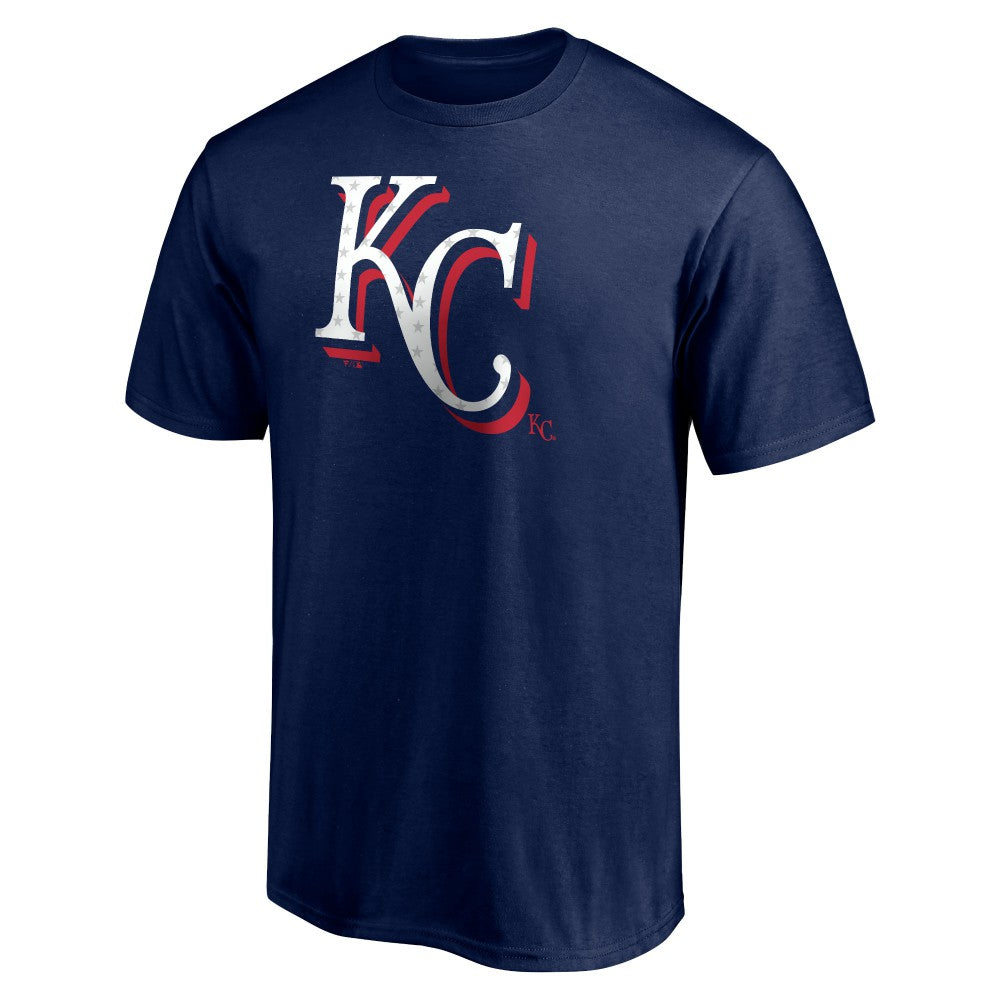 Kansas City Royals Red White and Team T-Shirt - Navy - MLB Lifestyle