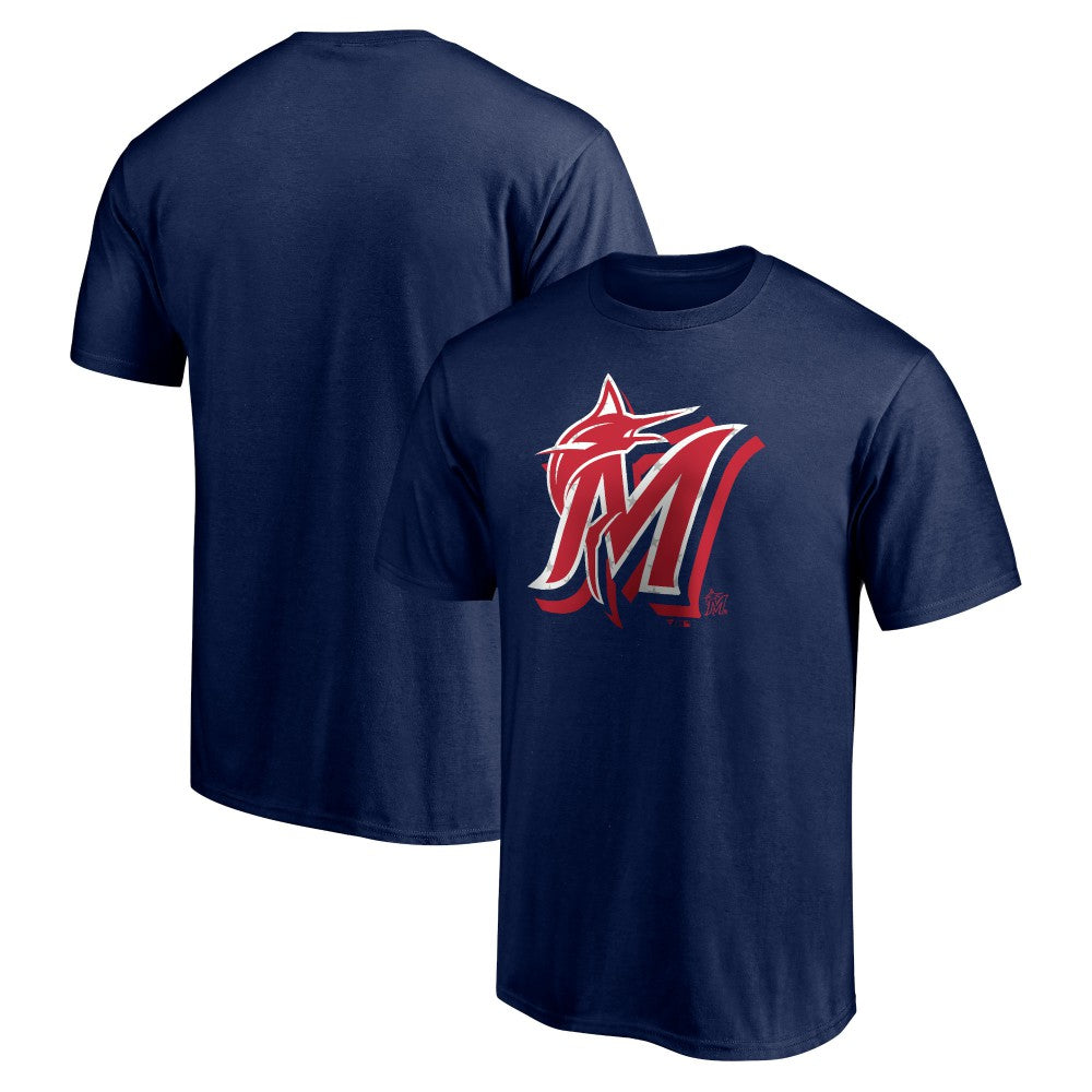 Miami Marlins Red White and Team T-Shirt - Navy - MLB Sale