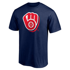 Milwaukee Brewers Red White and Team T-Shirt - Navy - MLB Lifestyle