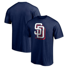 San Diego Padres Red White and Team T-Shirt - Navy - MLB on Sale