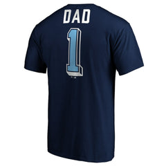 Tampa Bay Rays Number One Dad T-Shirt - Navy - MLB Discount