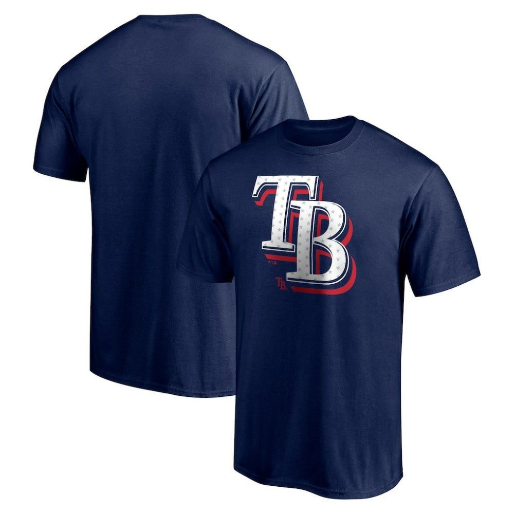 Tampa Bay Rays Red White and Team T-Shirt - Navy - MLB on Sale