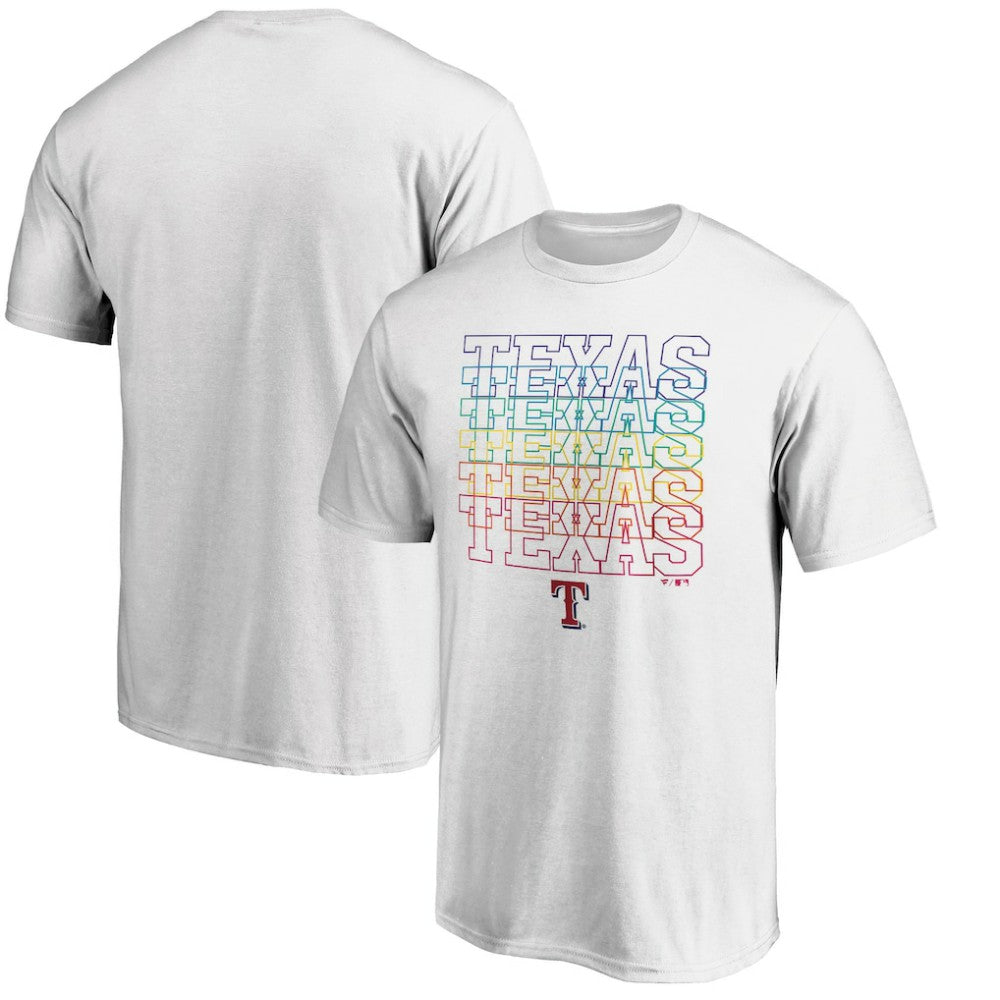 Texas Rangers City Pride T-Shirt - White - MLB Lifestyle