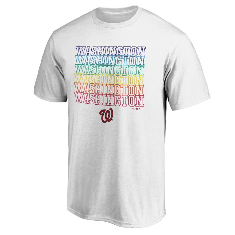 Washington Nationals City Pride T-Shirt - White - MLB on Sale
