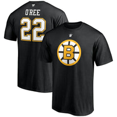 Willie O'Ree Boston Bruins Fanatics Authentic Stack Retired Player Name & Number T-Shirt - Black - NHL 4217196