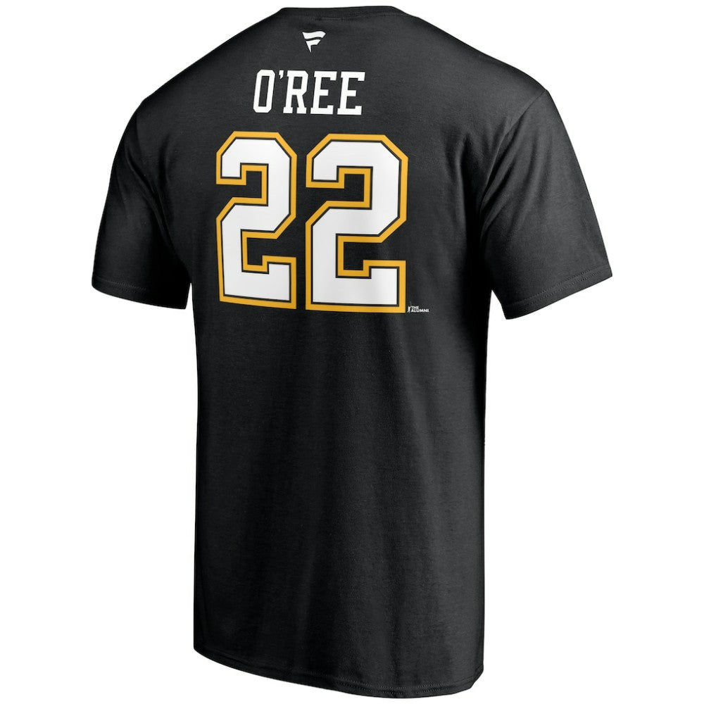 Willie O'Ree Boston Bruins Fanatics Authentic Stack Retired Player Name & Number T-Shirt - Black - NHL 4217196