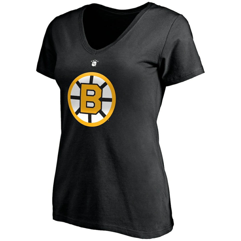 Willie O'Ree Boston Bruins Fanatics Women's Authentic Stack Retired Player Name & Number V-Neck T-Shirt - Black - NHL 4217237