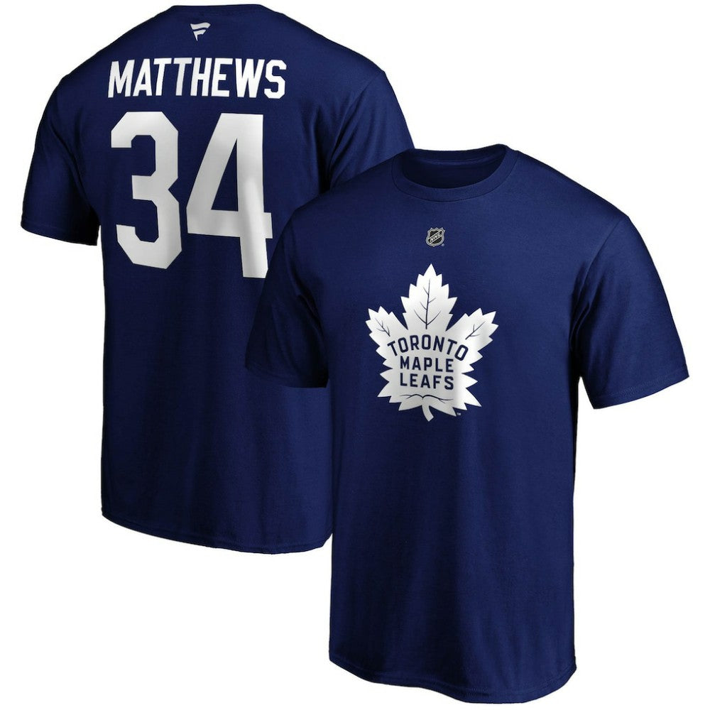 Auston Matthews Toronto Maple Leafs Fanatics Big & Tall Name & Number T-Shirt - Blue - NHL 4218047