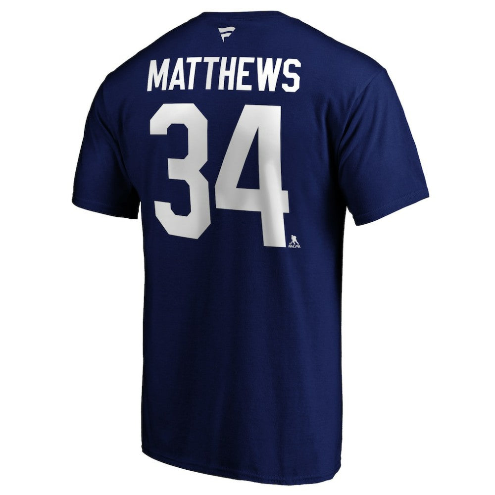 Auston Matthews Toronto Maple Leafs Fanatics Big & Tall Name & Number T-Shirt - Blue - NHL 4218047