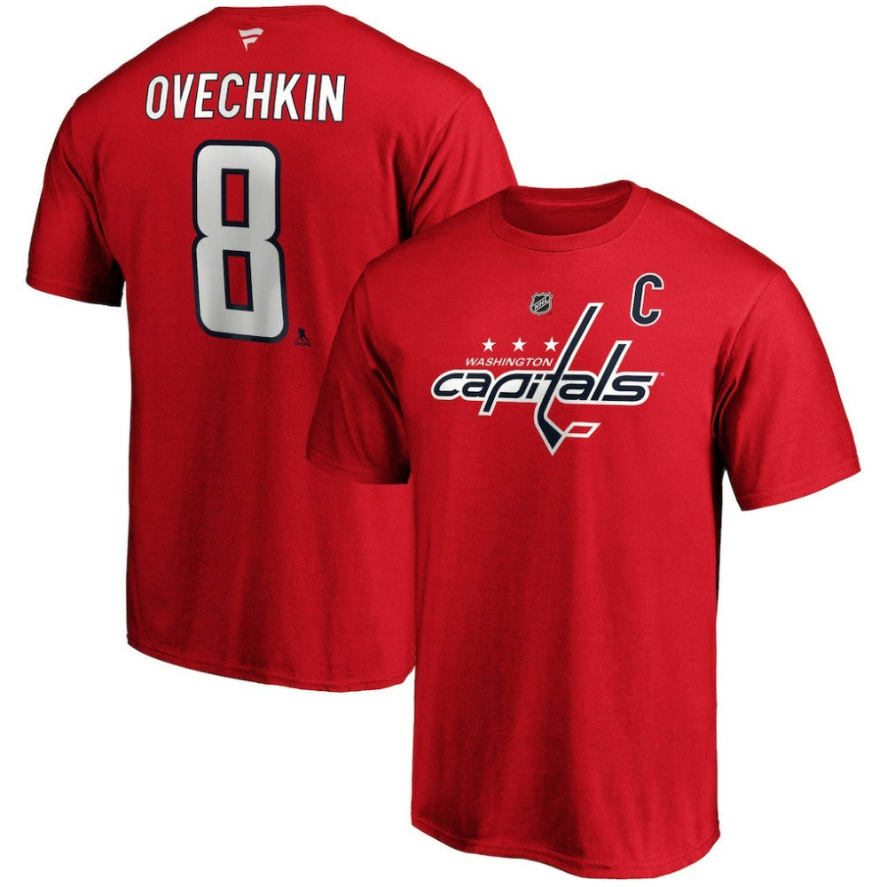 Alexander Ovechkin Washington Capitals Fanatics Big & Tall Captain Patch Name & Number T-Shirt - Red - NHL 4218048