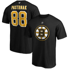 David Pastrnak Boston Bruins Fanatics B&T Name and Number T-Shirt - Black - NHL 4218052