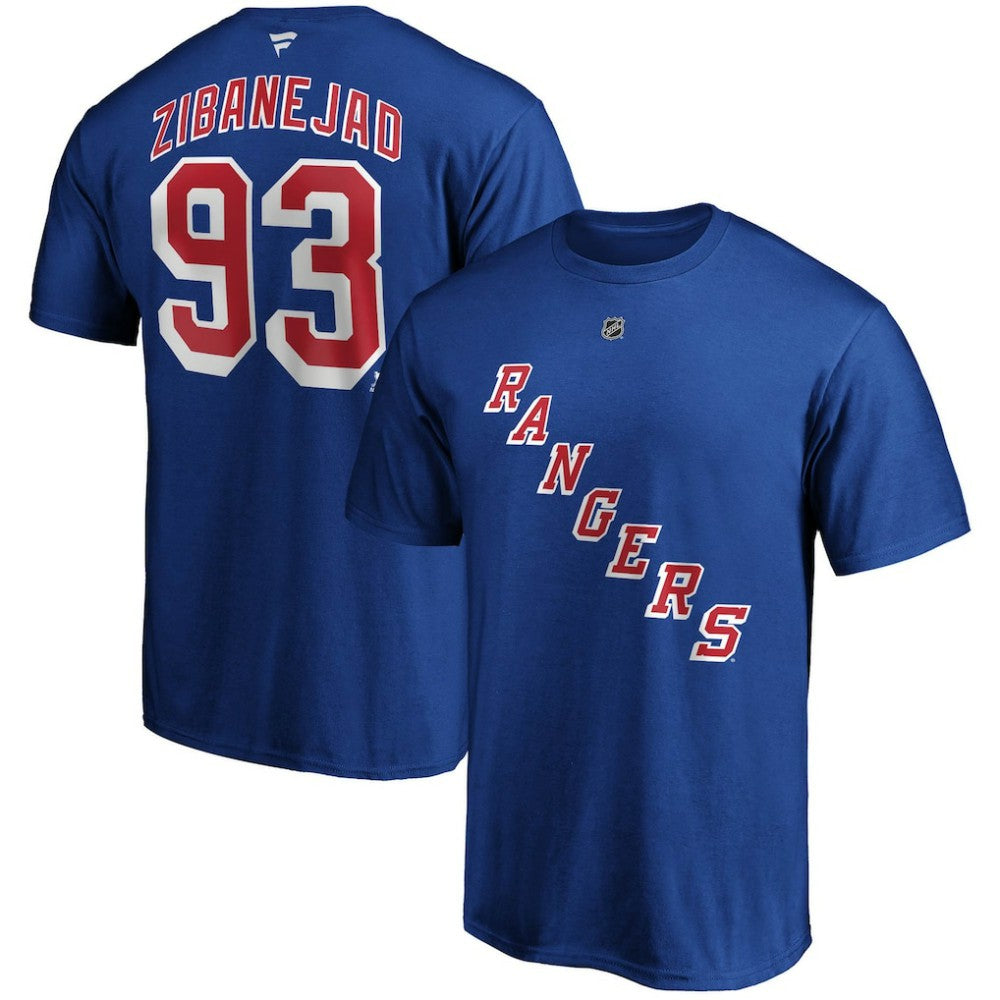 Mika Zibanejad New York Rangers Fanatics Big & Tall Name & Number T-Shirt - Blue - NHL 4218056
