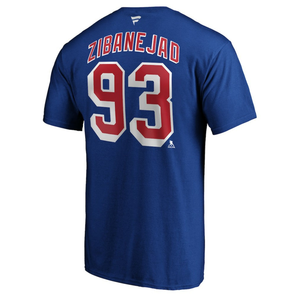 Mika Zibanejad New York Rangers Fanatics Big & Tall Name & Number T-Shirt - Blue - NHL 4218056
