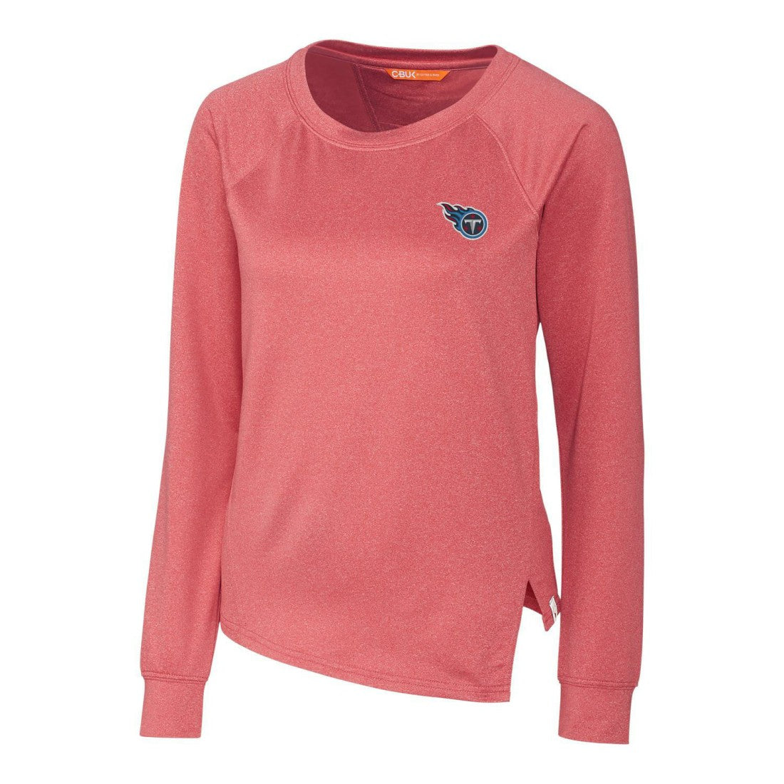 Tennessee Titans Cutter & Buck Women's Jackson Pullover Sweatshirt Heathered Red