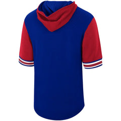 Philadelphia 76ers Hardwood Classics Buzzer Beater Mesh Pullover Hoodie Royal | Mitchell & Ness US
