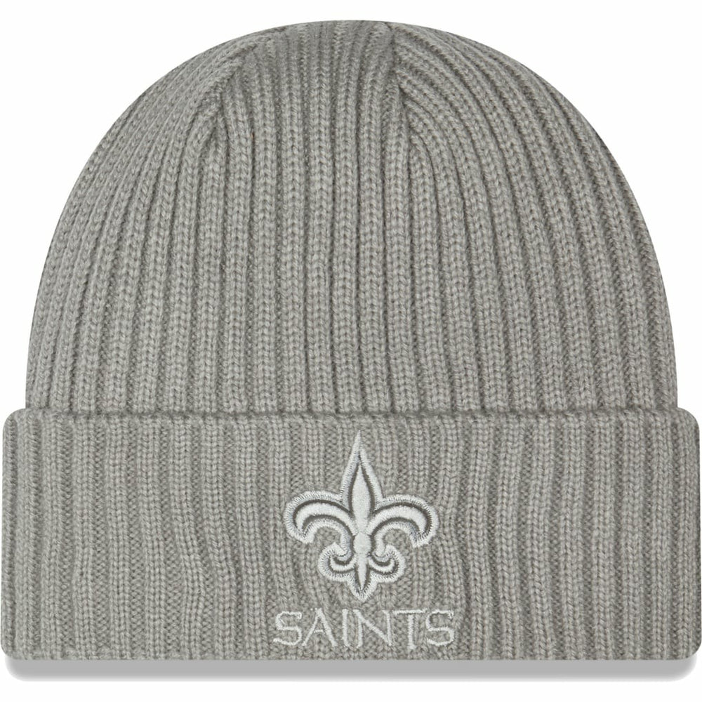 New Orleans Saints New Era Core Classic Cuffed Knit Hat Gray