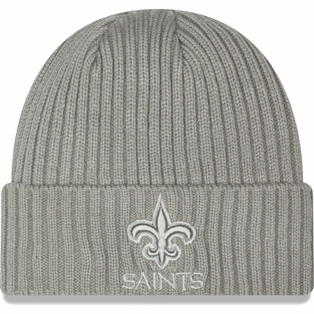 New Orleans Saints New Era Core Classic Cuffed Knit Hat Gray