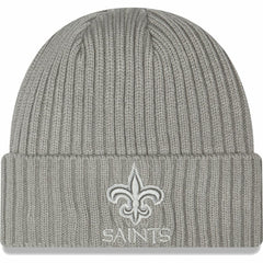 New Orleans Saints New Era Core Classic Cuffed Knit Hat Gray