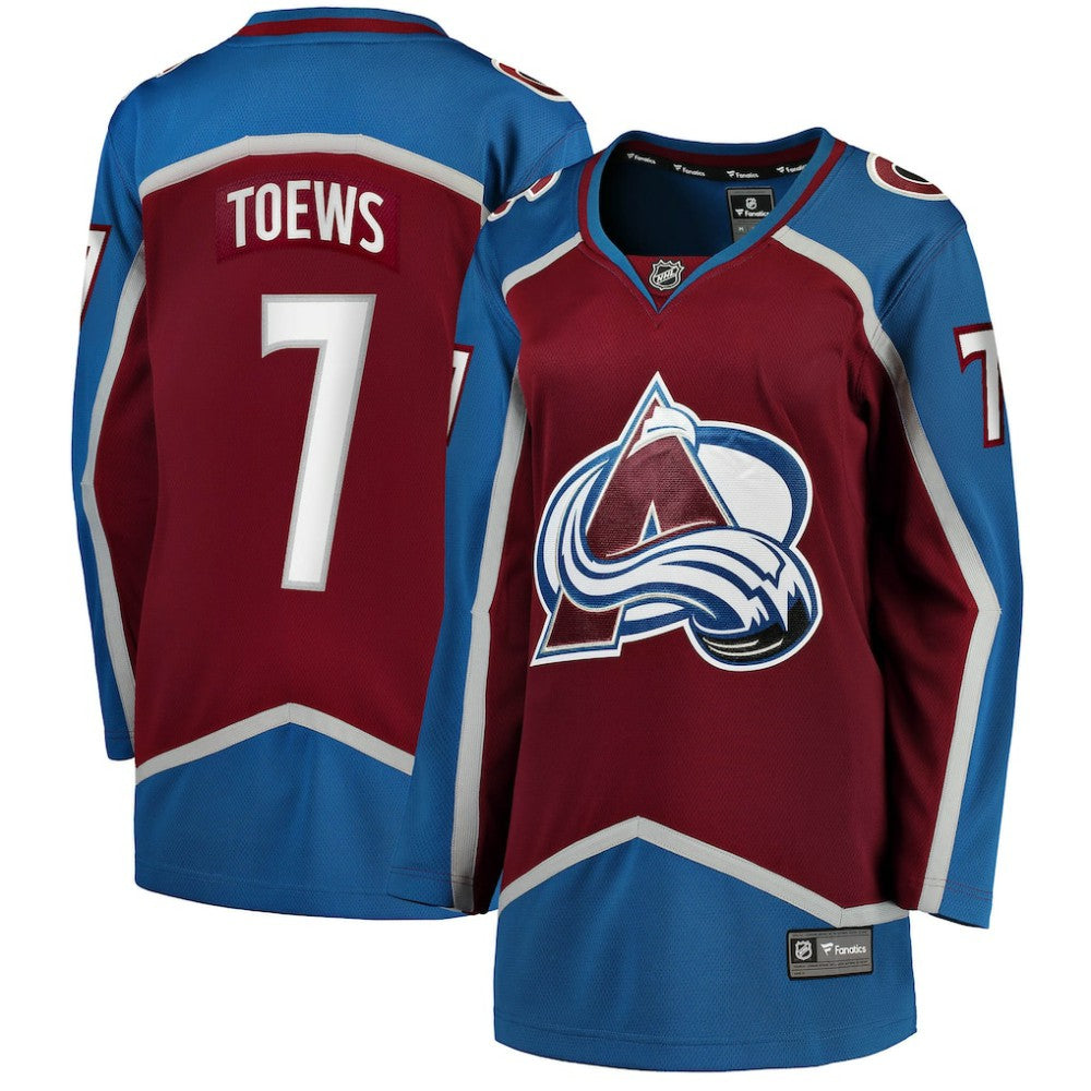Devon Toews Colorado Avalanche Fanatics Women's Home Breakaway Player Jersey - Burgundy - NHL 4222741