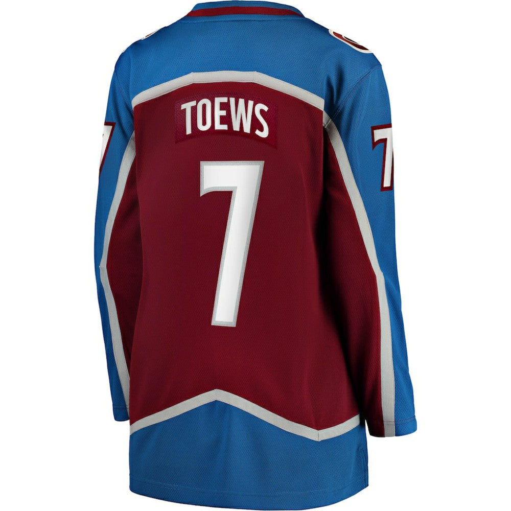 Devon Toews Colorado Avalanche Fanatics Women's Home Breakaway Player Jersey - Burgundy - NHL 4222741