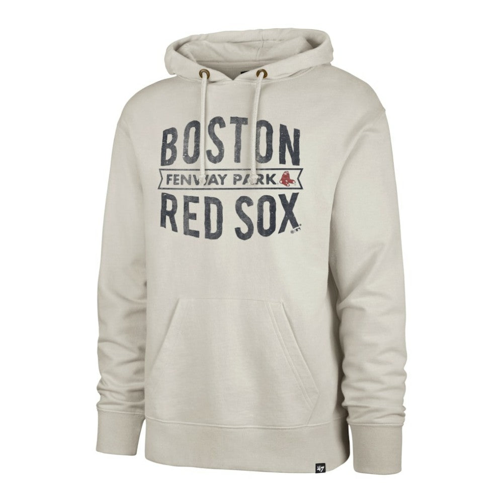 Boston Red Sox '47 Cross Check Fenway Pullover Hoodie - Oatmeal - 47 brand Discount