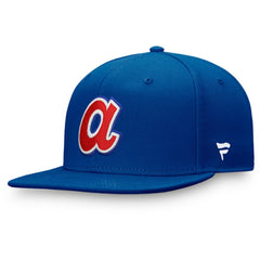 Atlanta Braves Fanatics Cooperstown Collection Core Snapback Hat - Royal - Fanatics Online