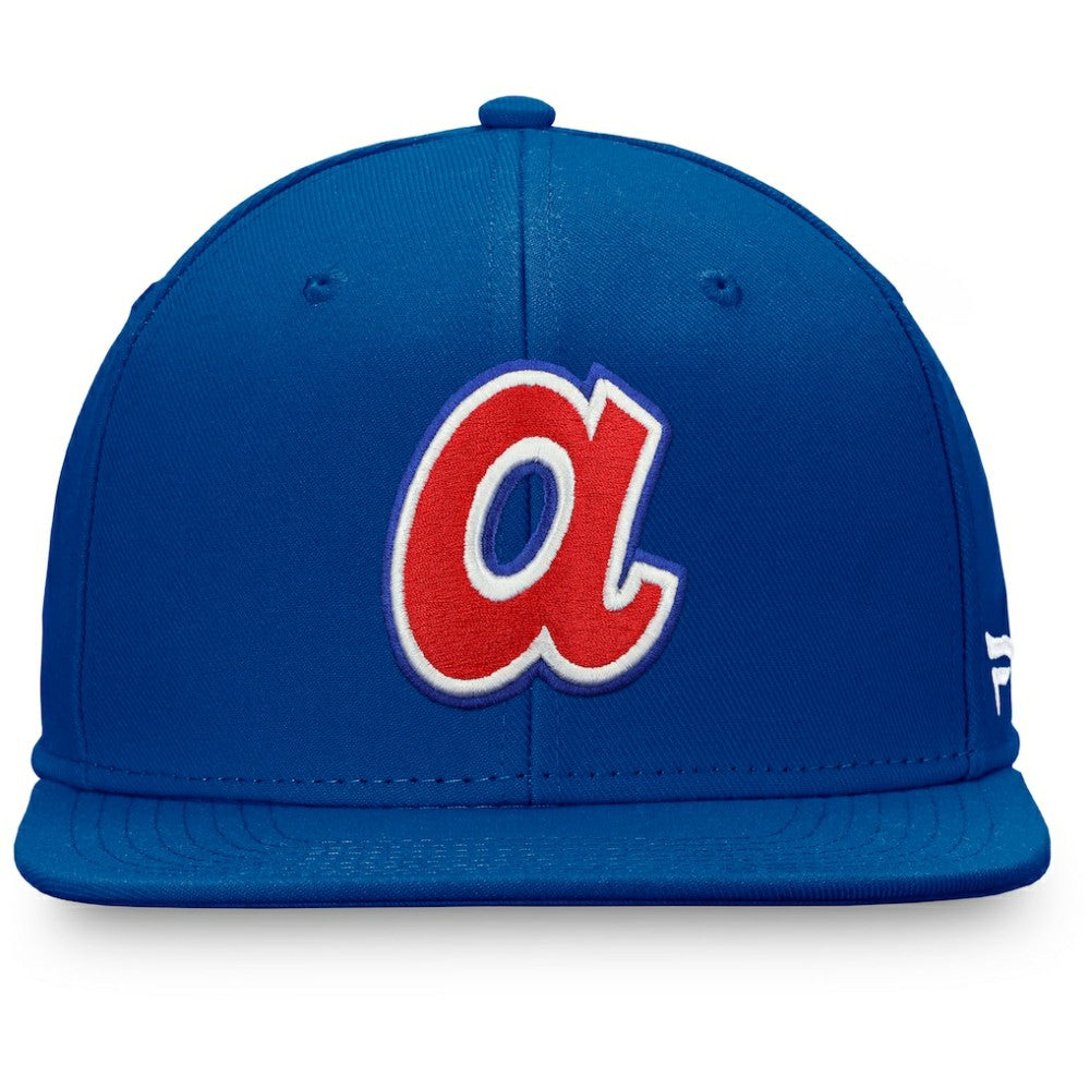 Atlanta Braves Fanatics Cooperstown Collection Core Snapback Hat - Royal - Fanatics Online