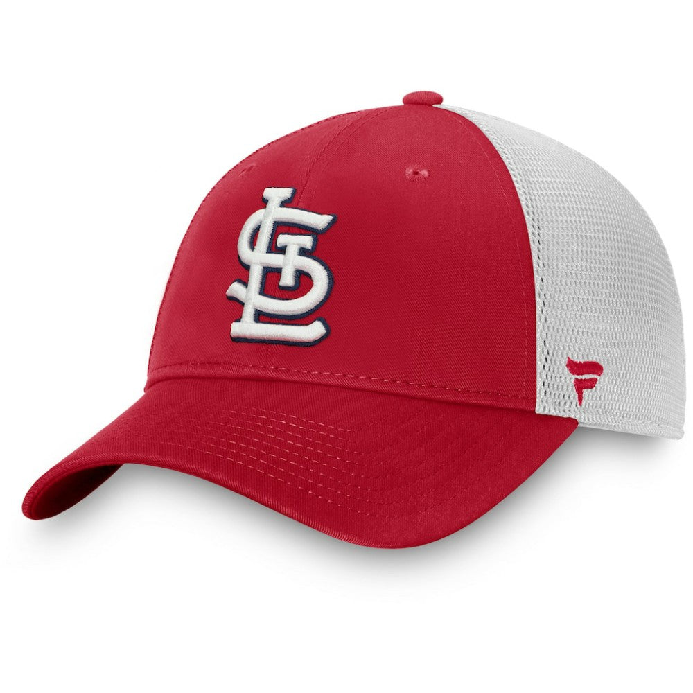St. Louis Cardinals Fanatics Team Core Unstructured Trucker Adjustable Hat - Red/White - Fanatics Discount