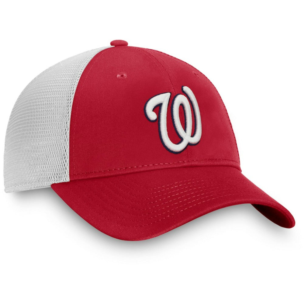 Washington Nationals Fanatics Team Core Unstructured Trucker Adjustable Hat - Red/White - Fanatics Sale