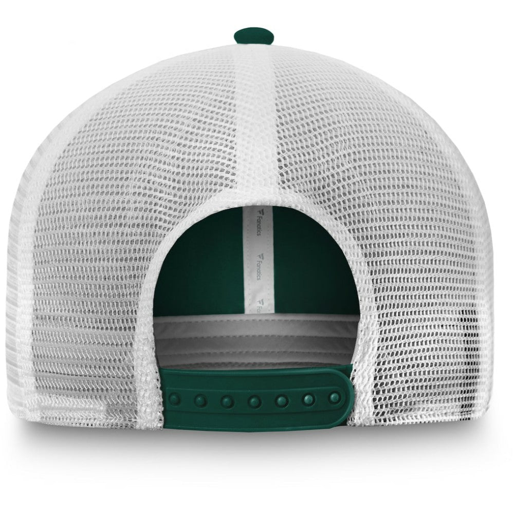 Athletics Fanatics Team Core Unstructured Trucker Adjustable Hat - Green/White - Fanatics Discount