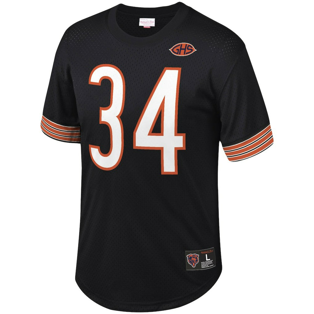 Mitchell & Ness Walter Payton Chicago Bears Retired Player Name & Number Mesh Top Black
