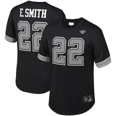 Mitchell & Ness Emmitt Smith Dallas Cowboys Retired Player Name & Number Mesh Top Black