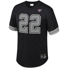 Mitchell & Ness Emmitt Smith Dallas Cowboys Retired Player Name & Number Mesh Top Black