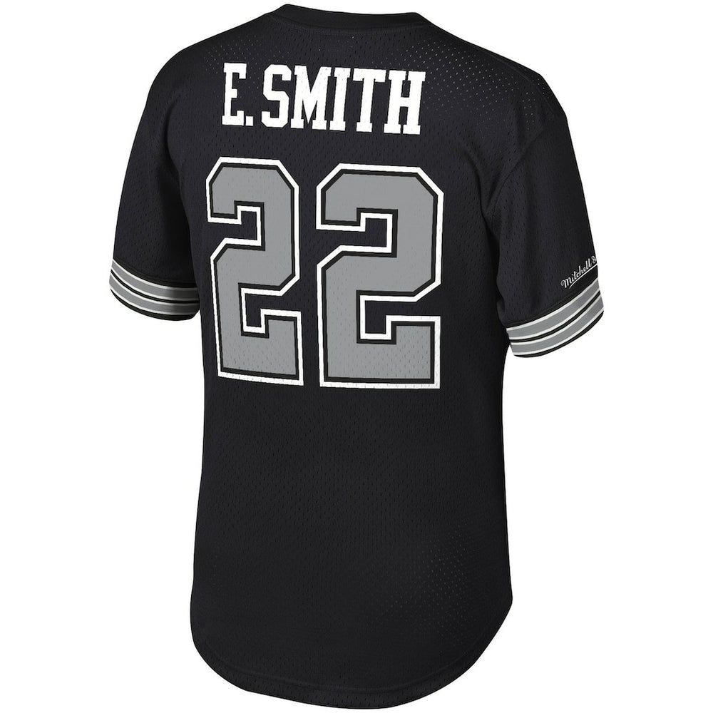 Mitchell & Ness Emmitt Smith Dallas Cowboys Retired Player Name & Number Mesh Top Black