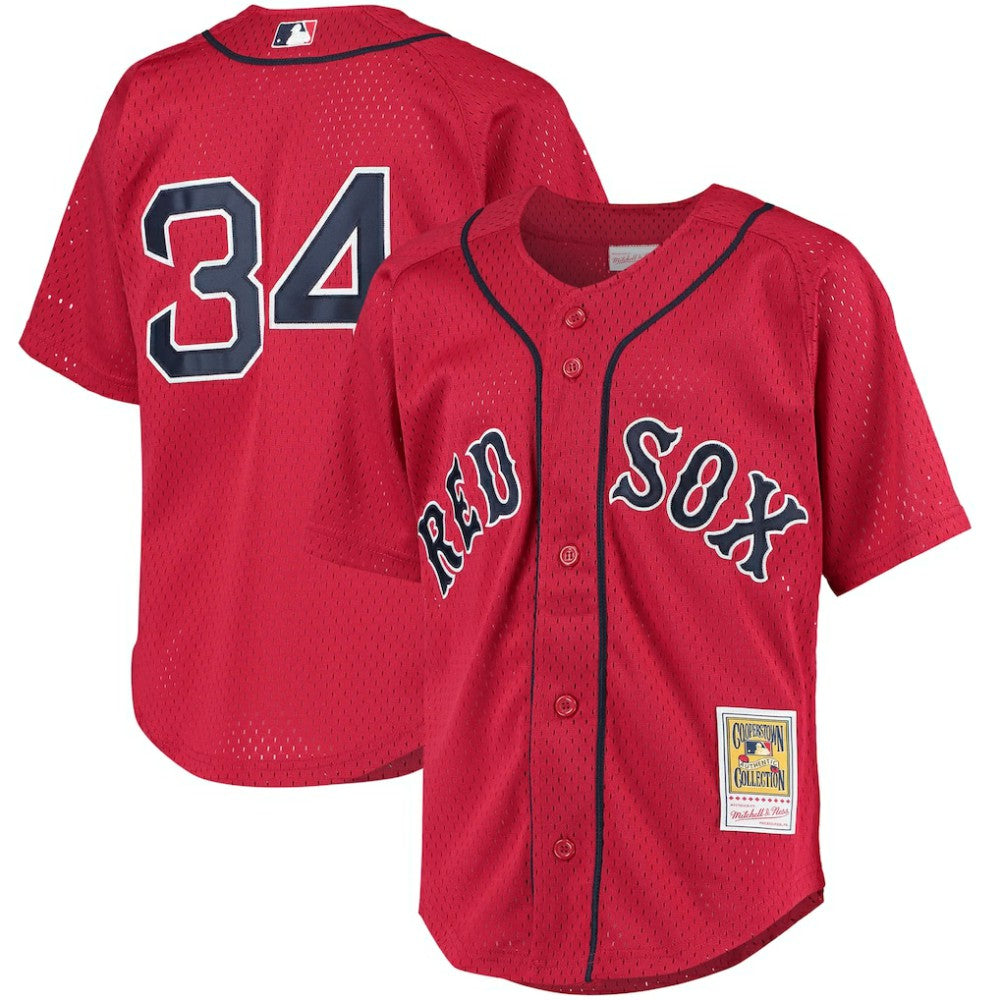 David Ortiz Boston Red Sox Mitchell & Ness Youth Cooperstown Collection Batting Practice Jersey - Red - Mitchell & Ness on Sale
