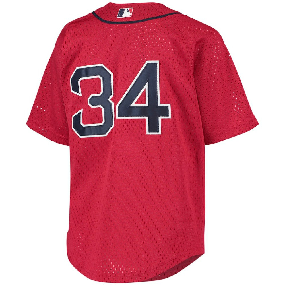 David Ortiz Boston Red Sox Mitchell & Ness Youth Cooperstown Collection Batting Practice Jersey - Red - Mitchell & Ness on Sale