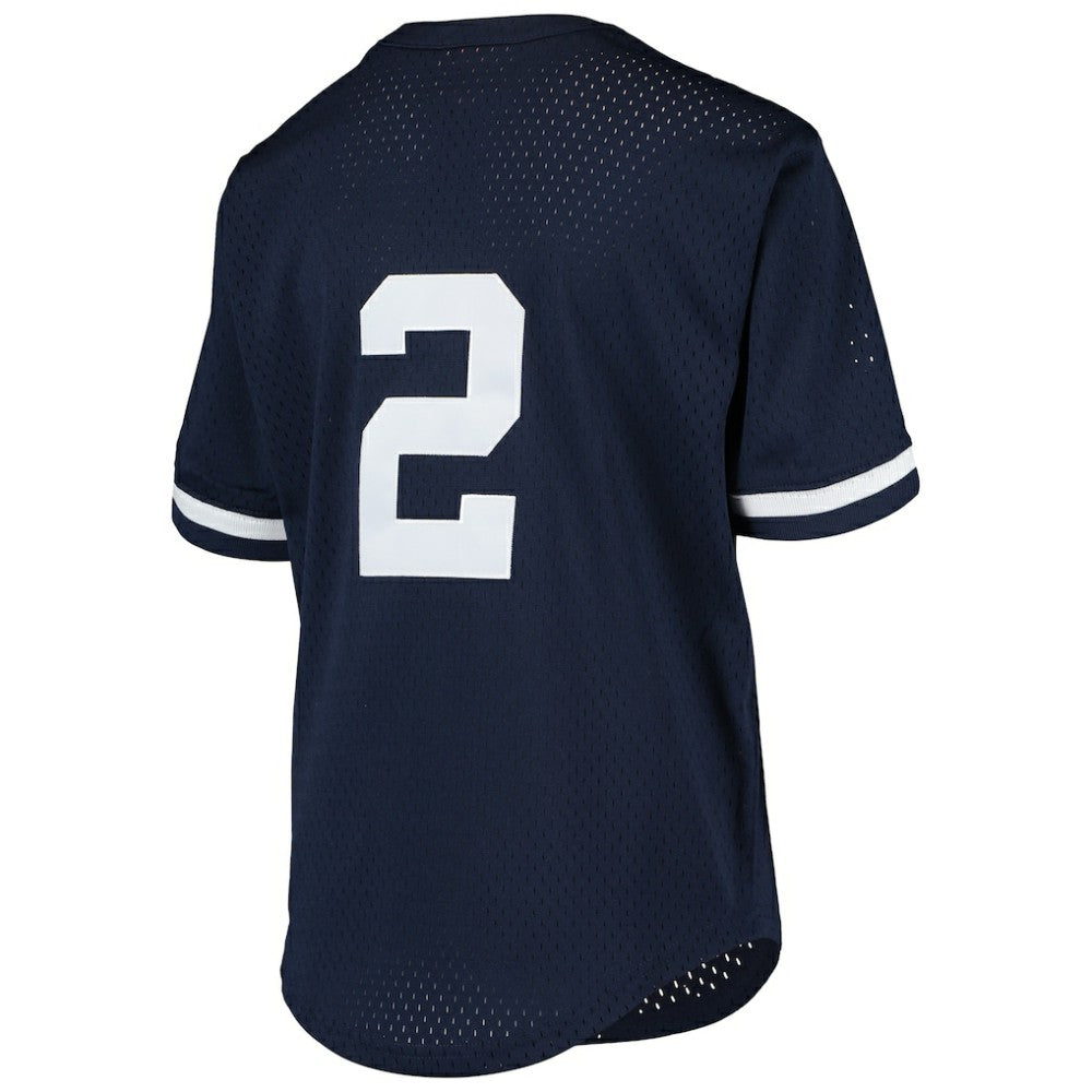 Derek Jeter New York Yankees Mitchell & Ness Youth Cooperstown Collection Mesh Batting Practice Jersey - Navy - Mitchell & Ness Discount